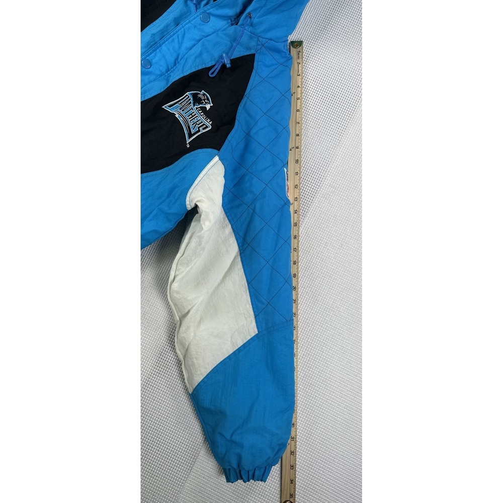Vintage Starter Pro Line Carolina Panthers Puffer Jacket NFL Men's Large - Picture 6 of 14
